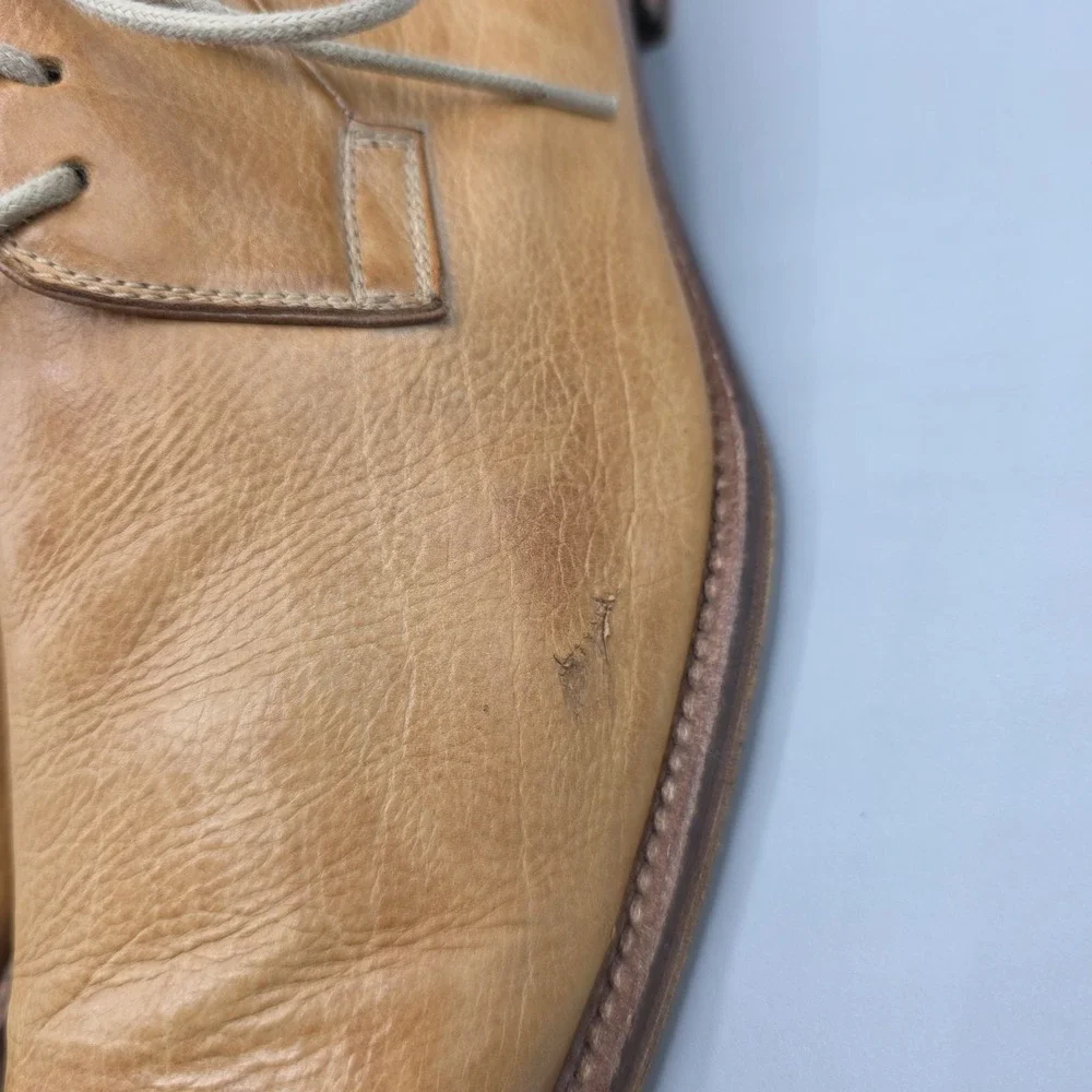 Magnanni Dress Shoes Mens 12 Tan Leather‎ Derby Oxford Business Professional